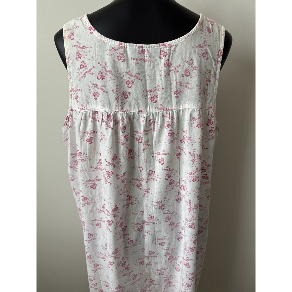 Hillary & Hanson Intimates Women's L Gown Lace Detail Pink Floral Dainty EUC - Picture 9 of 11